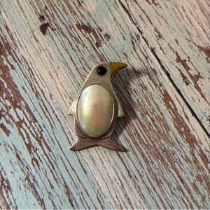 1940's Citlal Castillo Taxco Pre Eagle mop Sterling
Penguin Brooch